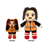 Jouets en peluche super doux personnalisés OEM/ODM, adorables animaux en peluche, poupées en coton PP, technique de broderie, vente en gros en vrac
