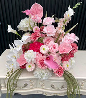 Boule de fleurs PPS de qualité supérieure, rose marron, arrangement floral en soie pour centre de table de mariage, décoration de la maison