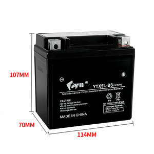 モーターサイクル鉛酸AGM密閉型12v5ahバッテリー工場卸売YTX5L-BS - Product Image 6