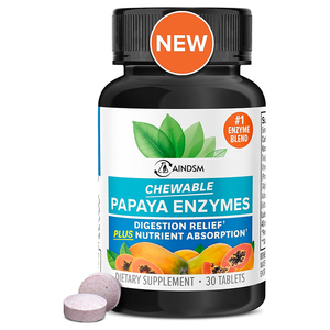 Venta caliente Papaya Enzima Soporte Intestinal y Salud Inmune Tabletas Orgánicas Promover Digestivo Control de Peso Papaya Probiótico Tableta - Product Image 1