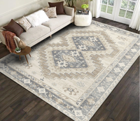 Luxury European Customized Modern Living Room Persian Floor Carpet Rug Machine Made Stain Resistant Reversible Pet Friendly Low