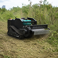 Tondeuse à gazon motorisée télécommandée de haute qualité 800 mm pour l'agriculture et la foresterie, désherbeuse sur roues Briggs & Stratton