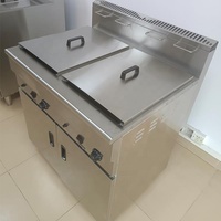 Utilisation commerciale chauffage au gaz belge Dean Dip banane plantain chips friture Machine Heavy Duty Propane frites friteuse