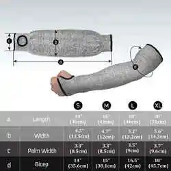 Soniceカスタマイズレベル5安全アーム保護耐切断性スリーブHppeグローブ