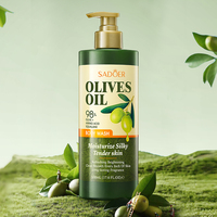 Gels Douche en Gros OEM SADOER à Marque Privée, Huile d'Olive Parfumée, Nourrissants, Éclaircissants et Blanchissants pour la Peau
