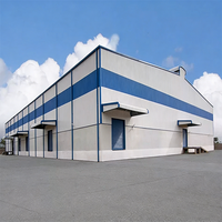Almacén de Estructura de Acero Industrial de Diseño Moderno para Almacenamiento, Taller de Construcción de Acero Prefabricado Fácil de Montar