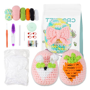 Crochet <b>Kit</b> for Beginner Crochet Stater <b>Kit</b> with Step-by-Step Tutorials for Adults and Kids <b>Easter</b> Decoration DIY Knitting - Product Image 1