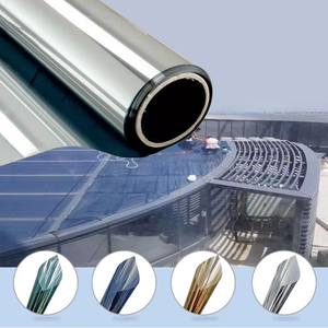 Pegatinas de PVC para Ventanas con Diseño de Flores Pequeñas y Coloridas, Película Decorativa Estática para Edificios de Oficinas, Fácil de Pegar y Despegar - Product Image 6