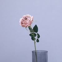 Single Branch Gold Seide Rose Vintage Light Luxus Weiche Dekoration Blumen rose für Hochzeit und Tisch dekoration Künstliche Blume