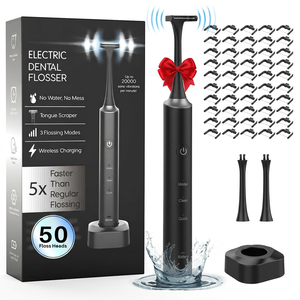 Hydropulseur dentaire électrique avec 50 têtes de rechange, chargement sans fil, appareil de nettoyage des dents pour usage domestique - Product Image 1