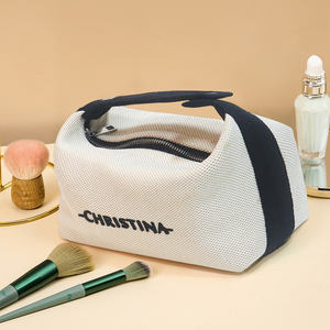 Nuova borsa di moda per il trucco per le donne naturale pesante carboildry tela trucco <span class=keywords><strong>da</strong></span> viaggio appeso organizzatore cosmetico per le donne - Product Image 5