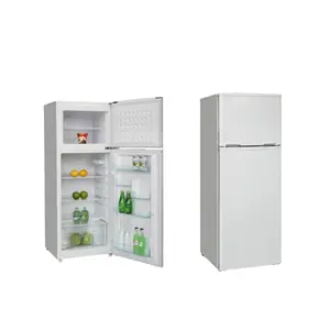 Refrigerador de CC de 12V y 24V, 2 puertas, paneles solares, refrigeradores de alta calidad, buen precio