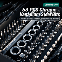 Ensemble d'outils de réparation mécanique de précision 80 pièces, clé à douille combinée en acier au chrome-vanadium pour l'entretien automobile et domestique