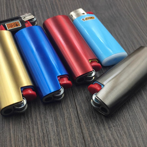 Funda Protectora de Metal para Encendedor, Personalizada de Fábrica, de Alta Calidad, Color Dorado, para Encendedor <span class=keywords><strong>BIC</strong></span> Mini J5 - Product Image 3