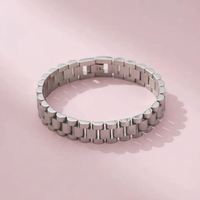 Bracelet de montre simple en acier inoxydable pour homme, largeur 12 mm