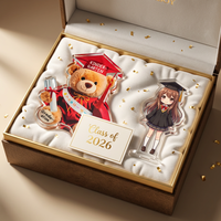 Cadeau de remerciement pour enseignants : Puzzle Ours, Plaque Acrylique avec Impression UV, Écologique, Souvenirs de Remise des Diplômes de la Classe 2026, Vente en Gros