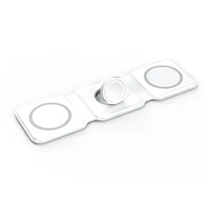 준비 선박 접이식 4-in-1 무선 충전 스테이션 스마트 3-in-1 고속 충전기 전화 시계 트렌드 무선 충전 코일 - Product Image 4