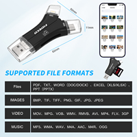 Nuevo diseño tipo C micro OTG USB SD TF lector de tarjetas de memoria para Iphone 11 12 13 14 15