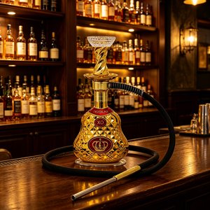 Wholesale Luxury Portable XO Crown Gold Plated Shisha Set 35CM Resin Shisha <b>Hookah</b> Set Arabic Glass <b>Hookah</b> <b>Hookah</b> Pen In Stock - Product Image 2