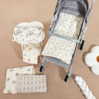 Forro de Algodón Suave para Cochecito de Bebé, con Diseño 3D de Puntos Minky, Plegable, Transpirable, Cojín para Asiento de Coche para Bebés, Personalizado de Fábrica, Venta al Por Mayor
