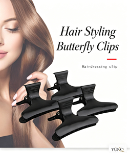 Pinces à cheveux noires et blanches en plastique pour coiffure, vente en gros - Product Image 5