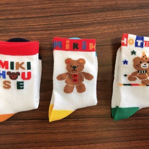 Новые детские носки MIKI, японские носки с милым медведем, хлопковые Дышащие носки с дырками, с героями мультфильмов - Product Image 3