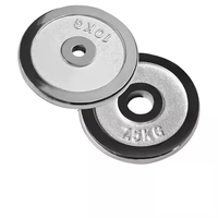 Plaque de poids en fonte pour haltères et barres, plaque de poids calibrée en acier, équipement de fitness pour salle de sport