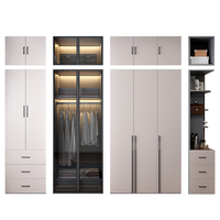 Armoire Moderne de Chambre, Meuble de Rangement en Bois de Luxe sur Mesure