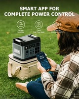 Station d'alimentation solaire d'urgence Oukitel P1500 Plus 1800W avec contrôle par application, 1024Wh, entrée solaire 500W, livraison gratuite