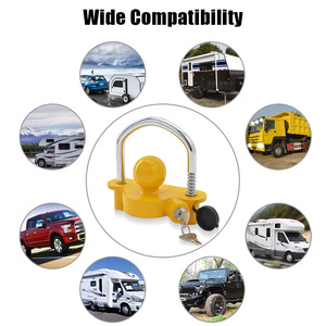 Tailer pièces accessoires réglable voyage Rv <span class=keywords><strong>camping</strong></span>-<span class=keywords><strong>car</strong></span> coupleur à billes remorque <span class=keywords><strong>attelage</strong></span> serrure - Product Image 4