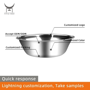 Tigela De Substituição De Aço Inoxidável Para Stand Elevado Dog <span class=keywords><strong>Bowls</strong></span> Pet Dish Para Alimentos Secos E Molhados Tigela De Água De Gato - Product Image 2