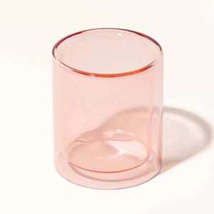 11OZ wadah lilin kosong Multi warna dinding ganda mewah stoples kaca kedelai lilin Votive tempat lilin untuk lilin - Product Image 3