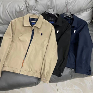 Chaqueta Ligera Casual para <span class=keywords><strong>Hombre</strong></span>, Estilo Aviador, para Primavera y Otoño, con Bolsillos con Cremallera, Cuello Camisero, Técnica <span class=keywords><strong>de</strong></span> Teñido # RL - Product Image 4