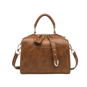 2025 Offre Spéciale haute qualité femmes unique épaule oreiller Vintage couleur Pure décontracté fourre-tout concepteur sacs à main fermeture éclair douceur - Product Image 1
