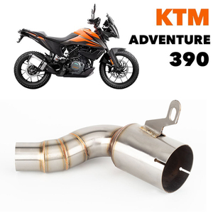 Pour <span class=keywords><strong>KTM</strong></span> RC DUKE 125 250 <span class=keywords><strong>390</strong></span> ADV <span class=keywords><strong>Adventure</strong></span> 2020 <span class=keywords><strong>2021</strong></span> 2022 – Collecteur d'échappement 45 mm avec catalyseur intermédiaire coupé (Cut-Cat) et tube de descente coudé - Product Image 4