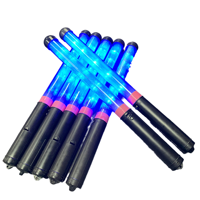 Wholesale Customized Logo 26Cm Acrylic Led Glowing Led Magic Wands Sticks Concert Bar Flashing Wand Electronic Led Selfie Stick