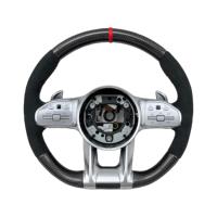 Volant en fibre de carbone véritable pour BMW E60 E46 E39 X5 E70 E81 E83 X1 E84 E87 E82 E92 E93 M3 Série 3 E90 Amélioration du volant