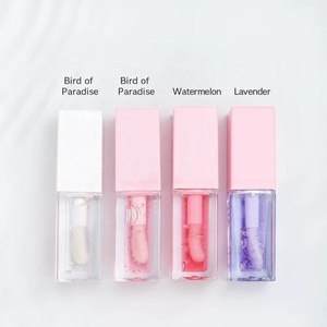 Tubes de brillant à lèvres de haute qualité 5ml Squeeze Logo personnalisé Vegan 10 couleurs clair repulpant hydratant huile pour les lèvres plus dodue - Product Image 2
