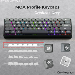 Fynmi MOA Profile Ball Cap Gradient Vert/Gris <span class=keywords><strong>PBT</strong></span> Dye-Sublimation Keycaps 132 <span class=keywords><strong>Touches</strong></span> ANSI/ISO Keycaps pour Clavier Mécanique - Product Image 4