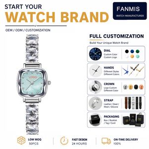 <span class=keywords><strong>Montre</strong></span> à quartz décontractée pour <span class=keywords><strong>femme</strong></span> avec accent zircon, étanche, fine et décorative, idéale pour les trajets quotidiens, les loisirs et le port quotidien - Product Image 1