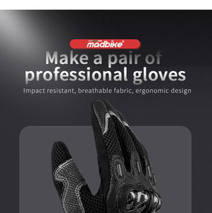 Gants extensibles pour vélo et moto Fonction d'écran tactile Gants de motard de protection pour sports de plein air Gym pour cyclisme Ski - Product Image 4