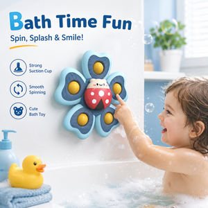 Jouets <span class=keywords><strong>de</strong></span> <span class=keywords><strong>bain</strong></span> en plastique pour enfants <span class=keywords><strong>de</strong></span> haute qualité en gros, <span class=keywords><strong>jouet</strong></span> rotatif interactif à 5 feuilles pour enfants - Product Image 2
