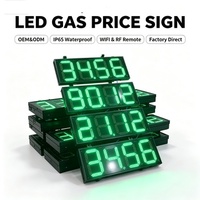 Tablero de Visualización de Precios de Combustible, Letrero LED Comercial de 4 Dígitos para Precios de Gasolina, Pantalla de Precios para Estaciones de Servicio al Aire Libre