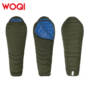 WOQI Outdoor Travel Camping Hiking Duck Down Cold Weather Winter Lightweight Adult Sleeping Bag