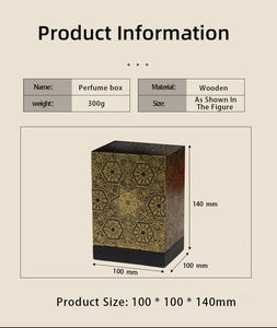 Vente directe d'usine Boîte à parfum en bois rectangulaire de haute qualité Gravure au laser Écologique Stockage de parfum unique Personnalisable - Product Image 3