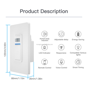 สวิตช์ไฟอัจฉริยะ SLS WiFi พร้อมเซ็นเซอร์ตรวจจับความเคลื่อนไหวแบบ PIR และเซ็นเซอร์ตรวจจับแสง รองรับการใช้งานกับ Alexa - Product Image 6