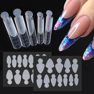 60 Uds extensión <span class=keywords><strong>uñas</strong></span> postizas puntas de arte acrílico dedo UV Gel polaco molde esculpido cubierta completa Prensa en <span class=keywords><strong>uñas</strong></span> HERRAMIENTA DE MANICURA - Product Image 3