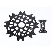 Pièces en fibre de carbone usinées CNC de qualité industrielle, à géométrie complexe, pour la robotique et l'automatisation