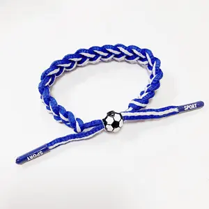 Pulseira de tecido de futebol barata América Brasil França Alemanha Campeonato Europeu moda pulseiras