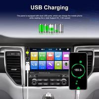 Lecteur MP5 pour voiture Podofo, autoradio, écran tactile 7 pouces, USB, AUX, commande au volant, 7023B OEM